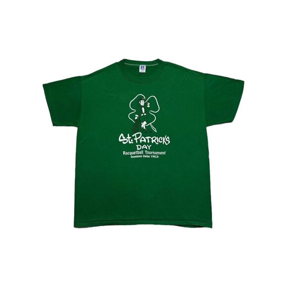 Vintage Saint Patrick Day Racquetball T-Shirt - Picture 1 of 4